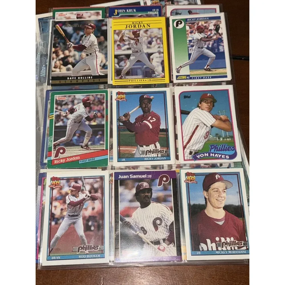 Philadelphia Phillies Lot Baseball Cards Mike Lieberthal Dale Murphy Maddux